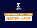 Classement Thotis des Masters : le droit du sport à l'honneur.
