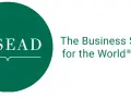 Logo INSEAD, "The Business School for the World". Idéal pour un executive MBA.