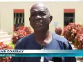 Alain Coulibaly, parent d'élèves, s'exprime devant l'université de San Pedro.