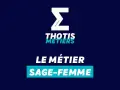 Le logo Thotis Métiers met en avant le métier de sage-femme, une voie d'excellence pour la meilleure école de sage-femme en France.