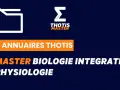 Logo Thotis Master. Annuaire Thotis : Master Biologie Intégrative et Physiologie, une formation à distance.
