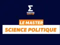 Le logo "Thotis Master" annonce un master en sciences politiques à distance.