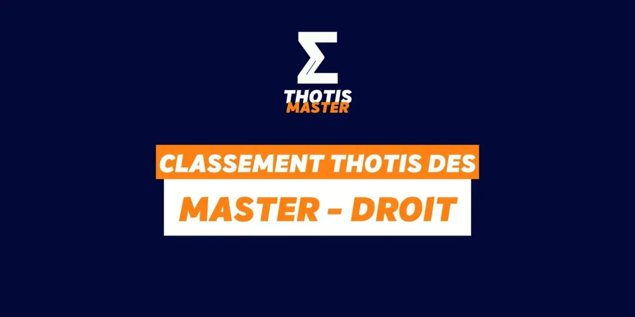 Classement Thotis des Masters : le droit du sport à l'honneur.