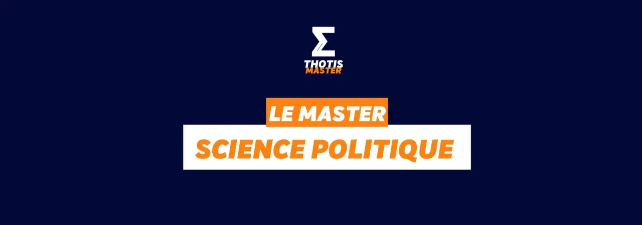 Le logo "Thotis Master" annonce un master en sciences politiques à distance.