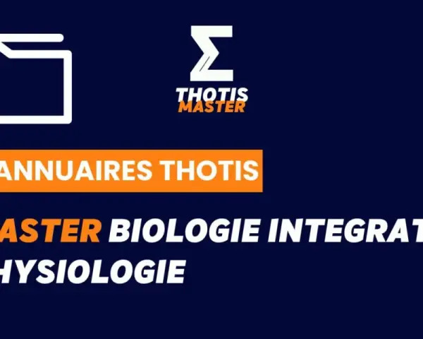 Logo Thotis Master. Annuaire Thotis : Master Biologie Intégrative et Physiologie, une formation à distance.