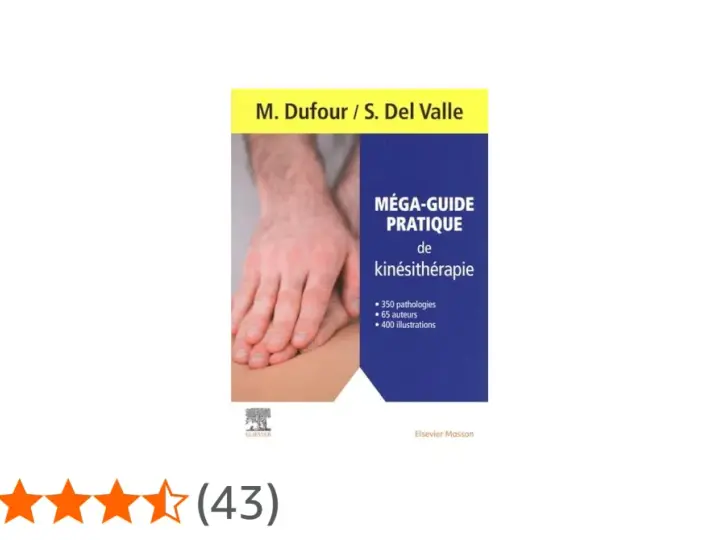 Guide pratique de kinésithérapie, idéal pour l'école de kiné à Manresa. Couvre 350 pathologies avec 400 illustrations.